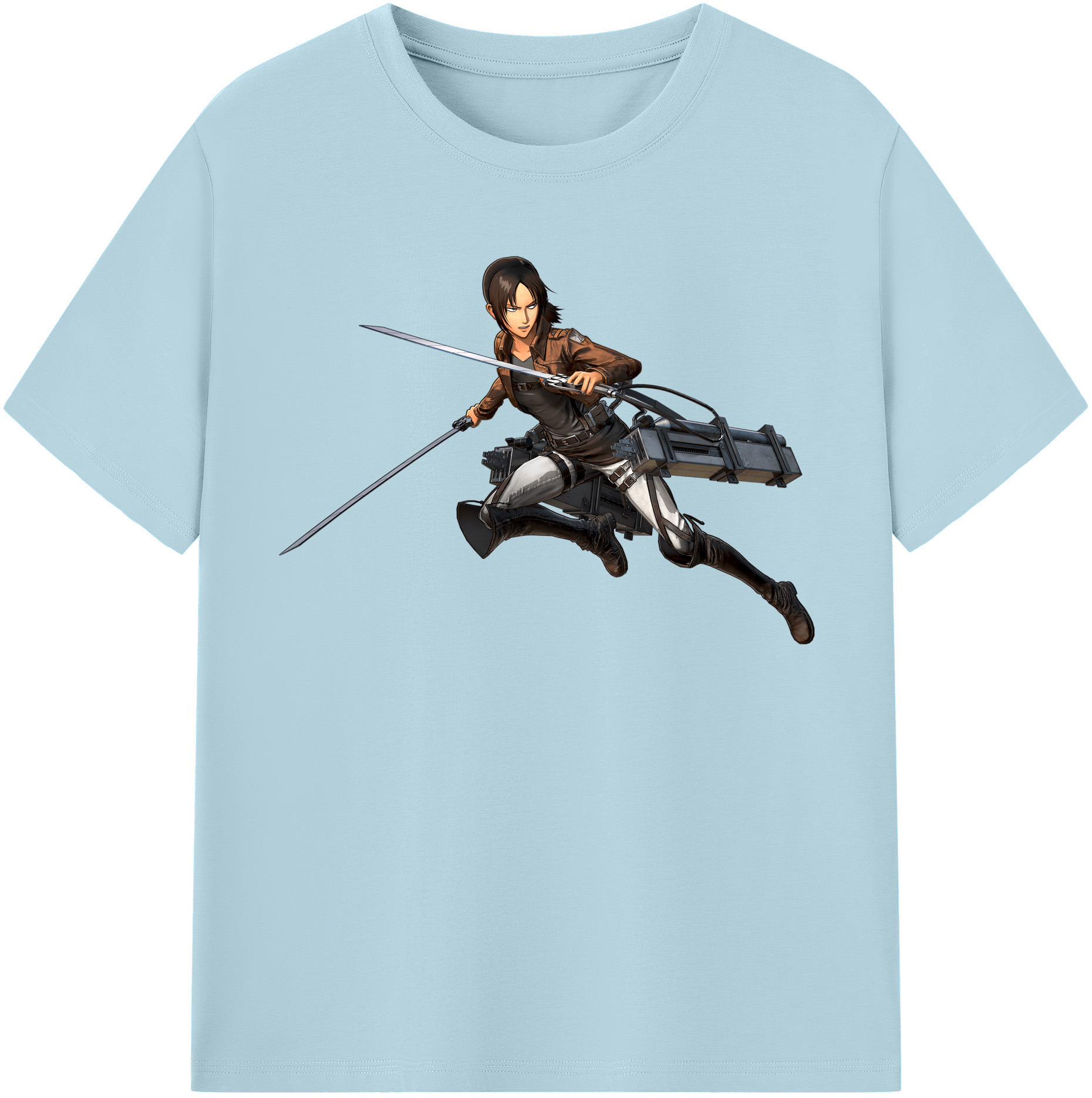 （画像用） 進撃の巨人 Attack on Titan 綿100％半袖Tシャツ（フロントプリント）